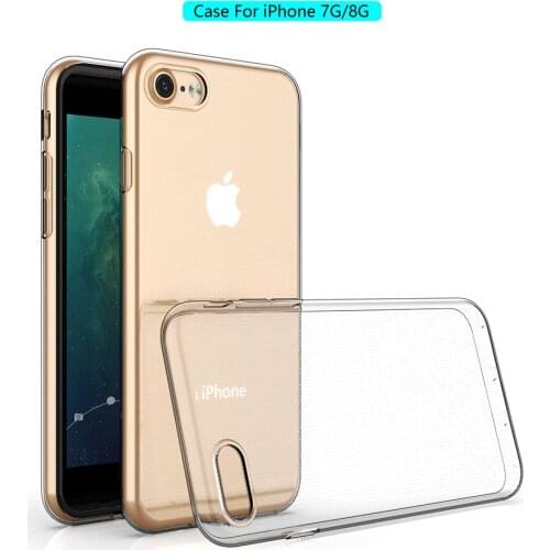 Clear Case for iphone 7 8 Transparent Soft TPU Dropproof Shockproof Phone Back Case for iphone 7 iphone8 Protection Cover