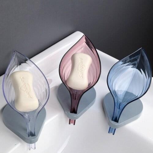 Leaf Shape Soap Box Bathroom Soap Holder Dish Storage Plate Tray Bathroom Soap Holder Case Bathroom Supplies Bathroom Gadgets