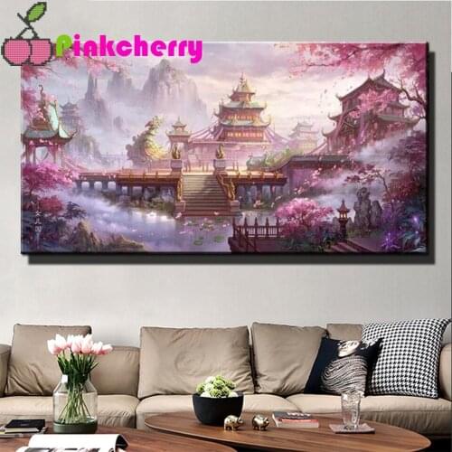 5D Diy diamond painting kit cross stitch Fantasy wonderland Game Scenes Full square Diamond embroidery Diamond Mosaic Home k815