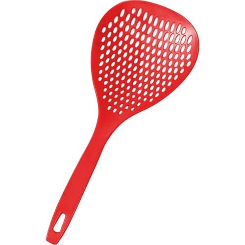 Nylon Large Colander Long Handle Soup Filter Spoon Noodle Dumpling Fry Food Filter Mesh Anti-scald Skimmer Strainer Cooking Tool