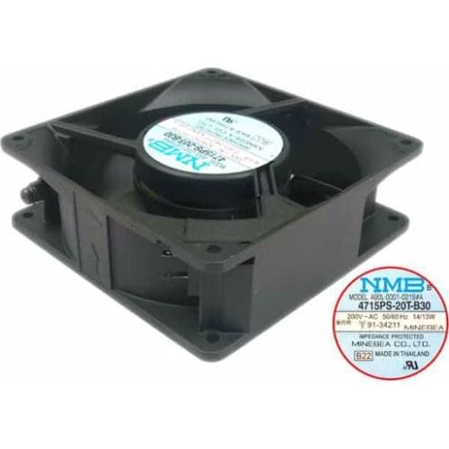 NMB-MAT 4715PS-20T-B30 B22 AC 200V 14W 120x120x38mm Server Cooling Fan