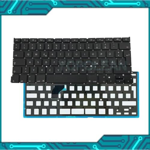 New Germany German Keyboard with Backlight For Macbook Pro Retina 13" A1502 2013 2014 2015 Years