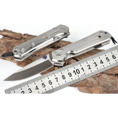 New M390 Folding Knife Titanium Alloy Handle Outdoor Rescue Commando Portable Defense Practical Camping Hunting Tactics Edc