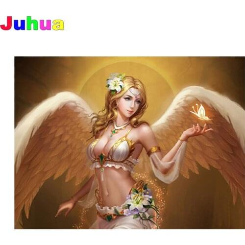 Angel wings Full Drill 5D DIY Diamond Painting fairy girl Diamond Embroidery mosaic diamond Stitch home Decor sticker art