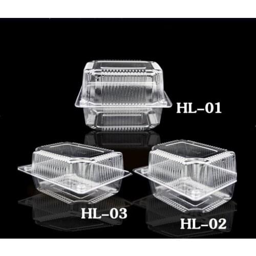 Transparent Clear Plastic Western-Style Pastry Box Snack Food Disposable Cake Box Packaging Box for Party Supplies Cake Tools
