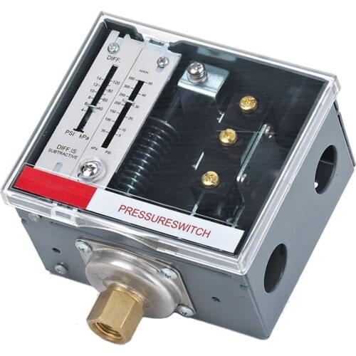 Boiler Pressure Controller 1/4NPT SPDT Steam Pressure Control Switch Adjustable Pressure Difference Pressure Switch