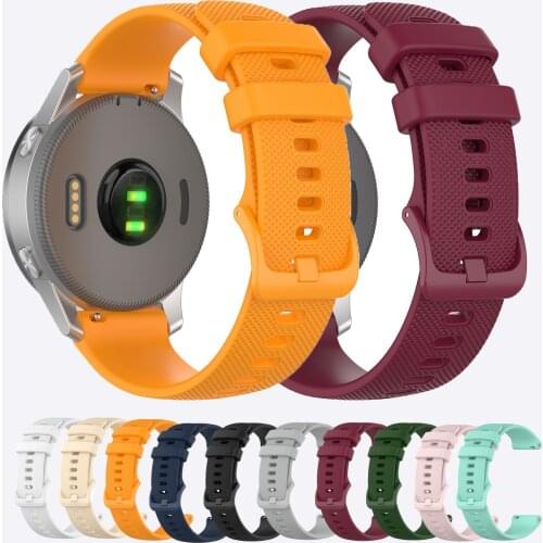 18mm 20mm 22mm NEW Silicone Sports Texture Strap for Garmin Watch Strap Sport Quick release Watchband Replacement Band
