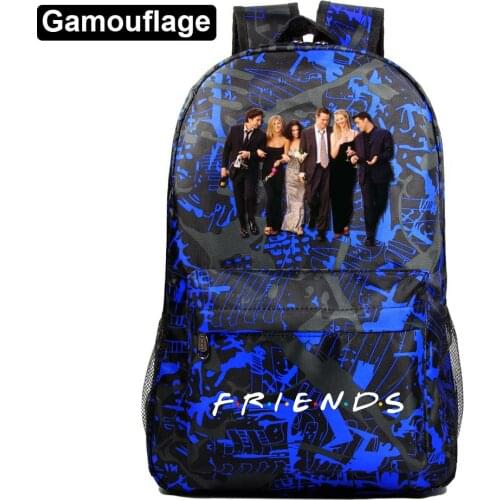 Central Perk Coffee Friends TV Backpack Student Boys Girls School Bag Rucksack Travel Pack Laptop Bag Big Strong Mochila