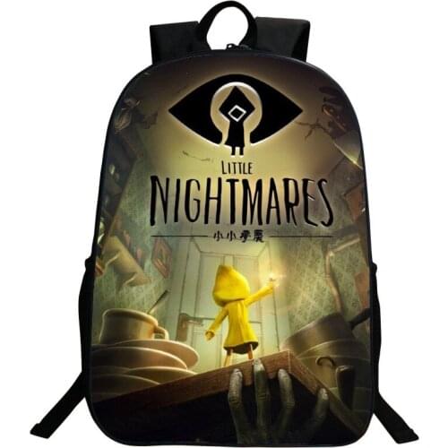 Games Little Nightmares 2 Backpack Children Cartoon School Laptop Rucksack Girls Boys Knapsack Unisex Waterproof Travel Bag
