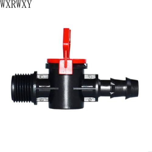 Wxrwxy Garden tap male 1/2 to 1/2 hose irrigation valve 16mm Cranes threaded connector barbed 16mm hose adapter 2PCS
