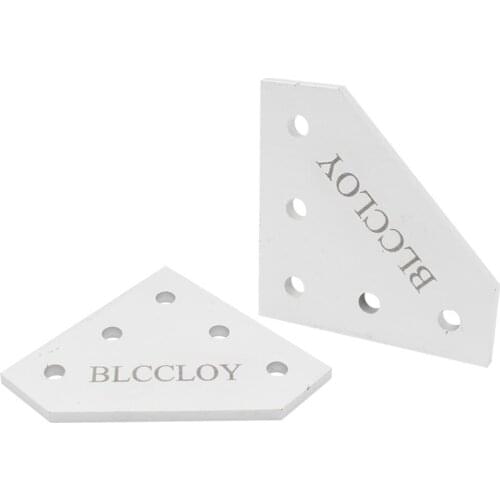 BLCCLOY 2020 Aluminium Alloys Joint Board Plate, 10PCS L Shape Corner Bracket Connection for 2020 Extrusion Profile Rail Frame