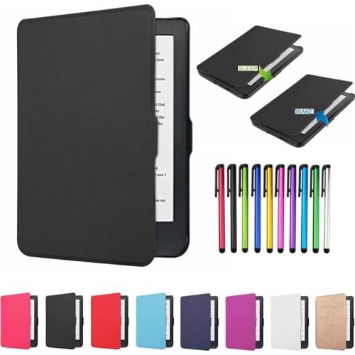 Slim Case For Funda Kobo Clara HD HD 6.0 inch Ebook Cover Smart PU Leather Flip Protective Funda Capa Shin Shell