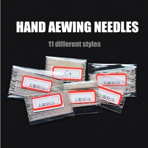 30pcs/bag Triangular Needle DIY Manual Leather Hand Stitches Stainless Steel Leather Sewing Needles