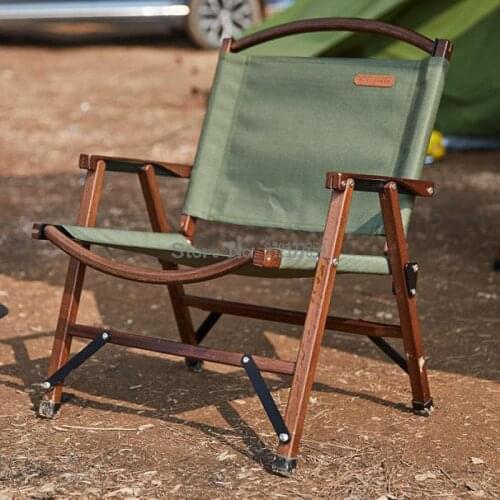 Outdoor folding chair portable oak Kermit director chair leisure fishing camping chair