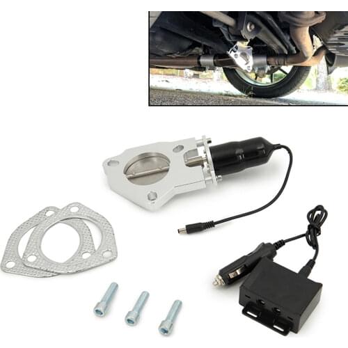 Universal Exhaust Billet electric exhaust valve butterfly valve for 2.5 inch 3.0 inch exhaust cutout system remote button CVR