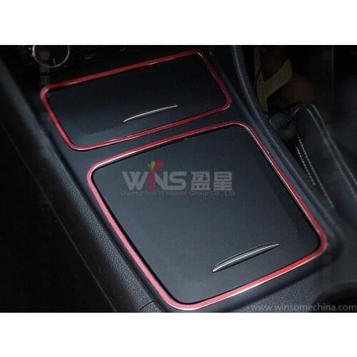 Storage Box Center Control Decorative Trim For Mercedes Benz GLA CLA CoverInterior Mouldings Car Styling Accessories