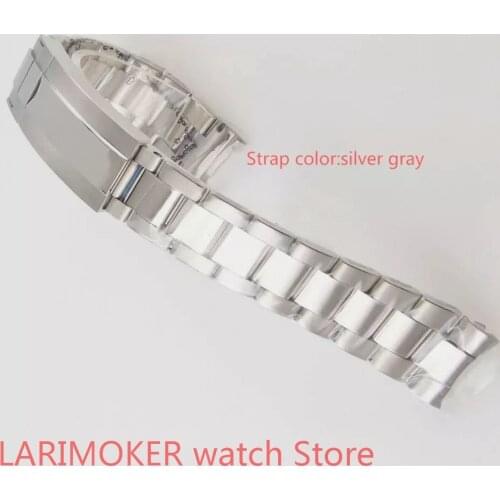 20mm BLIGER High Quality Stainless Steel Watch Bracelet Band Deployment Clasp Fit 40mm Watchband Sliver