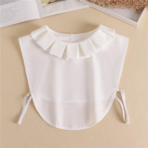 2021 Women Elegant Detachable Collars Removable Fake Collars Blouse Tops Half Shirt Vestido Faux Cols False Collar Nep Kraagie