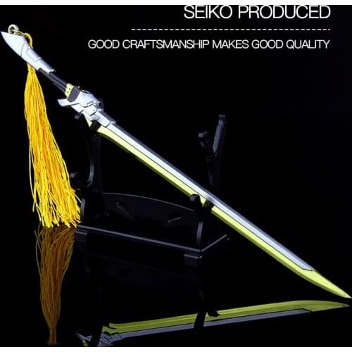 Game Peripheral Heroes' Keen Power Alloy Weapon Model Keychain Toy 22cm Toy Model Decoration