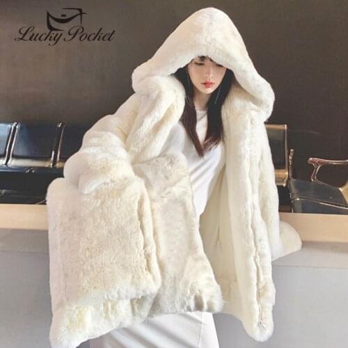 Women Winter Solid Color Loose Casual Thick Warm Fur Leather Female Fashion New Comfortable Hooded Outerwear Ladies Coats ML500