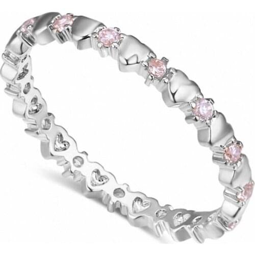 TRACYSWING Element Brand Real AAA Zirconia Micro Inlays Rose Gold Color Ring Party For Women Valentine Gift Th-129594