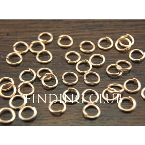 1000 pcs 6mm rose gold plated Open Jumprings Jump ring DIY Metal Bracelet Necklace Jewelry Findings