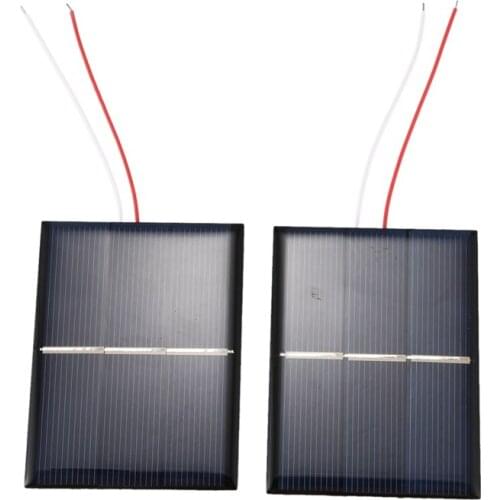 2 pcs 1.5V 400mA 80x60mm Micro-Mini Power Solar Cells For Solar Panels - DIY Projects - Toys - Battery Charger