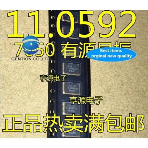 20 PCS 100% new and orginal real photo 7050 active crystals 11.0592 MHz + 20 PPM 3.3 V