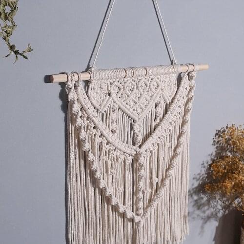 Large Boho Woven Tapestry Macrame Wall Hanging Bohemian Tassel Wall Home Decor Aesthetic Room Decor Gift