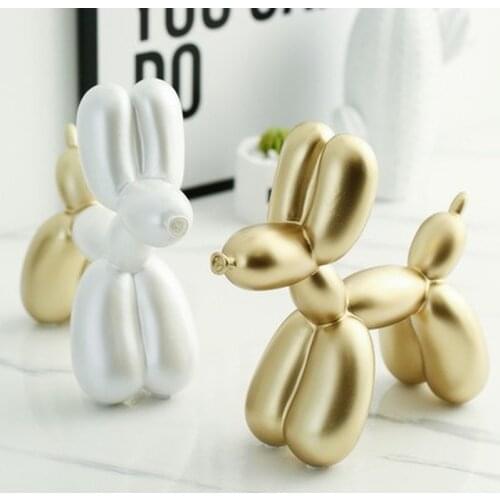 New Fashion Resin Balloon Dog Crafts Sculpture Creative Gifts Modern Simple Home Decorations Statues Desktop Ornament