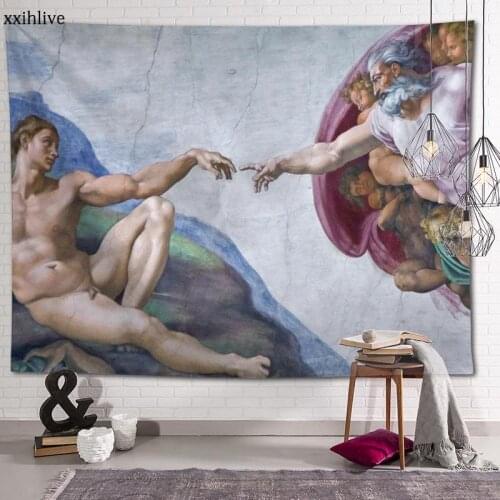 Mythical God Tapestry Customizable Bohemian Wall Hanging Room Carpet HD Tapestries Art Home Decoration Accessories 100x150cm
