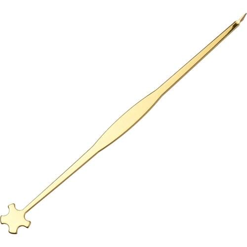 Violin Sound Post Tools Luthier Adjusting Tools Kit Including Gauge Measurer / Retriever Clip / Setter Brass Material Gold