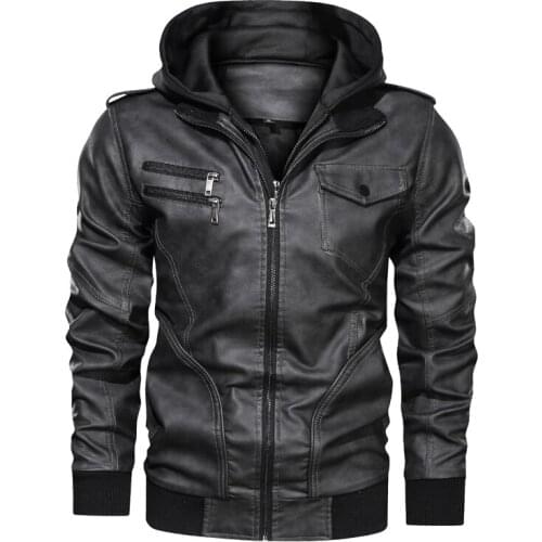 Leather jackets for men 2020 New Mens Leather Jackets Autumn Casual Motorcycle PU Jacket Biker Leather Coats Brand Clothing
