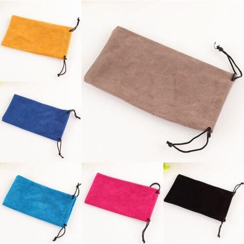 Mini Sunglasses Bag Drawstring Gift Bag Thick Glasses Case Jewelry Candy Packaging Headphones Organizers Wedding Storage Bag