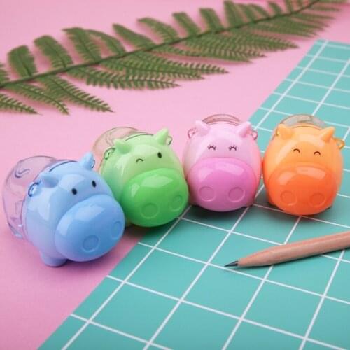 Mini Cute Cartoon Pig Pencil Sharpener School Student Stationery Kids Gift Hot M5TE