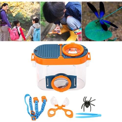 Insect Viewer Inspection Kit Bug Catcher Viewing Collection Kit Bug Toys Kid Science Class Viewer for Kids 3
