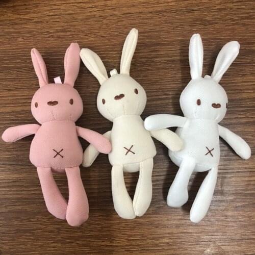 New Fashion Soft 20cm plush Stuffed dolls Animals Kids New Bouquet Rabbit Cute Cartoon Plush Toys Stuffed Animal Dolls keychain