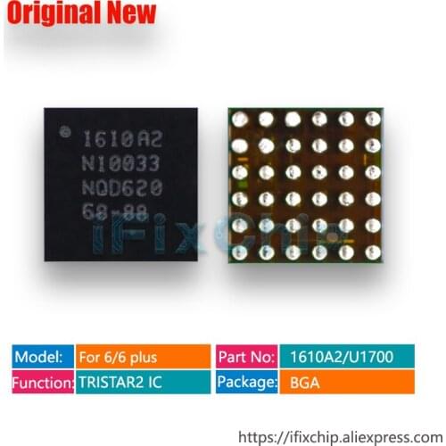 20pcs/lot 100% Original New TRISTAR2 charger charging ic chip for iPhone 6 /6 plus usb ic chip 1610 1610A 1610A2 36pin