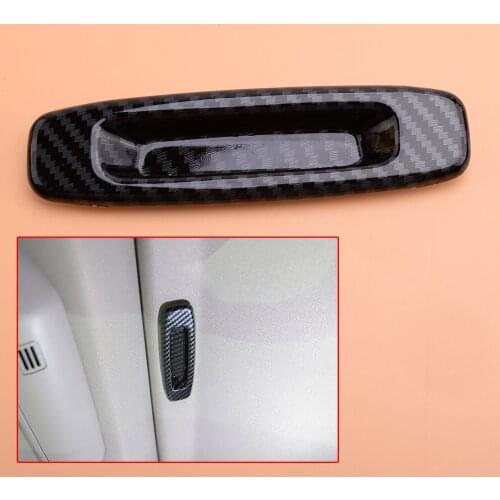 Carbon Fiber Style Inner Dome Roof Sunroof Handle Trim Cover Accessories Fit For Toyota Tundra 2014 2015 2016 2017 2018 2019