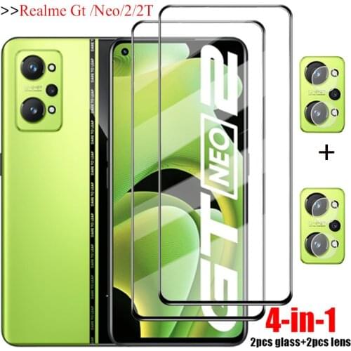 Full Cover Glass On Realme GT 5G Tempered Glass Realme GT Neo Camera Lens Film Realmi GT Screen Protector Realme GT Flash 5G