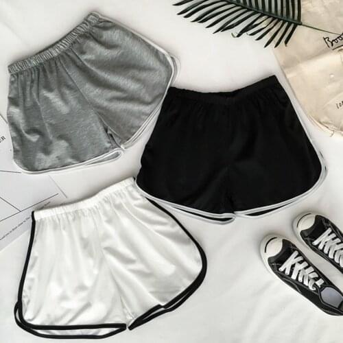 Simple Women Casual Biker Shorts Patchwork Fitness Workout Tight Summer Shorts Feminino Elastic Beach Skinny Slim Shorts Femme