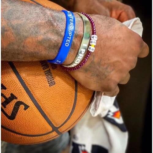 Headwear Hair rope In memory of Kobe LBJ james use 8&24 can be use as bracelet handmade ornament DIY Elastic hair bands