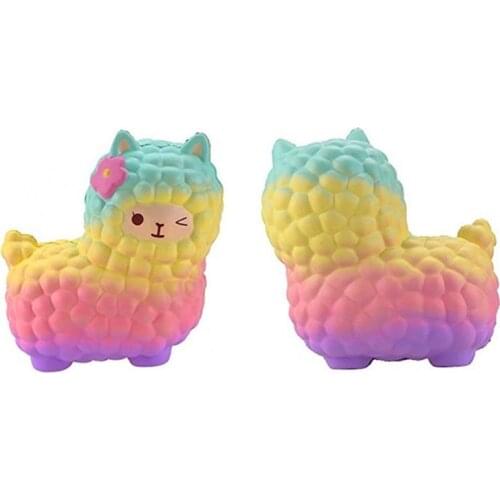 Sensory Squeeze Ball for Kids Adults Interactive Playsets Kits Squishy Alpaca Ball Anxiety Relief Ball Toy Spongy Ball