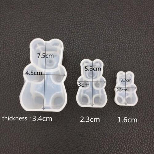 Gummy Bear Candy Silicone Mold Cake Chocolate Fondant Resin Pendant Jewelry DIY