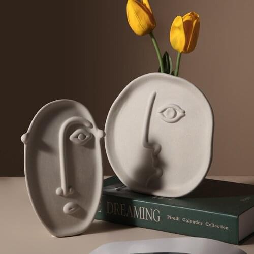 Nordic Art Vases Home Creative Luxury Fashion Ceramic Vases Flower Arrangements Dekoracje Do Domu Decoration Accessories DI50HP