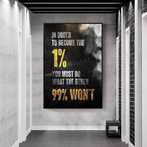 Modern Style Inspirational Quotes Canvas Painting Wall Art Nordic Posters and Prints Wall Pictures for Living Room Decoration