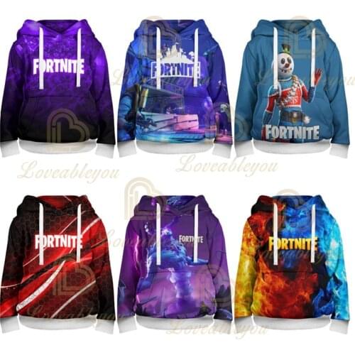 Fortnite Victory Shoot Game 3D Print Hoodie Sweatshirt Clothing Harajuku Hoodies Kids Hero Tops Men 2021 Boys Girls