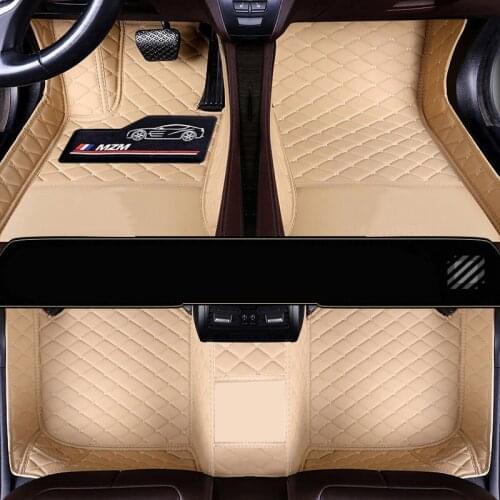 Thicken Leather car floor mat For lada vesta sw cross granta priora kalina rugs carpets accessories