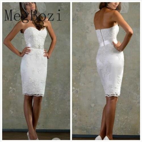 Vintage Lace Short Wedding Dresses 2021 for Women Vestido De Noiva Bridal Robe Mariage Corto Online Shop Undefined