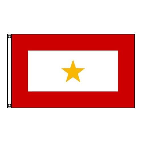 Military Flag with gold star 90X150CM custom service Flags hobby gift Outdoor Flag Banner